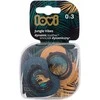 LOVI 22/901 Dinaminis silikoninis čiulptukas 0-3m 2vnt Jungle Vibes Boy