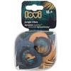 LOVI 22/904 Dinaminis silikoninis čiulptukas 18+m 2vnt Jungle Vibes Boy