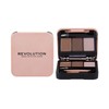Makeup Revolution London Brow Sculpt Kit rinkinys ir paletė antakiams moterims, 2,2 g