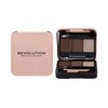 Makeup Revolution London Brow Sculpt Kit rinkinys ir paletė antakiams moterims, 2,2 g
