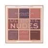 „Makeup Revolution Ultimate Nudes“ akių šešėlių paletė „Light“, 9 atspalviai, 8,1 g