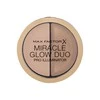 „Max Factor Miracle Glow Duo“ šviesinamoji pudra, 10 šviesių atspalvių, 11 g