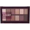 Maybelline MAY ES BURGUNDY BAR PALETTE NU 4 Burgun akių šešėliai Raudona Blizgučiai, Matinis