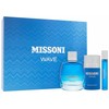 Set Missoni: Wave Eau De Toilette For Men, 100 ml + Wave Eau De Toilette For Men, 10 ml + Wave Protecting Dezodorantas Stick For Men, 75 ml