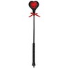 Ouch Loving Joy Heart Crop Raudona Lace Long Handle - Elegant Impact Tool