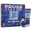 Police To Be My.Avatar EDT rinkinys vyrams (EDT 40 ml + Dušo želė 100 ml)