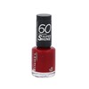 Rimmel London 60 Seconds Super Shine Nagų lakas Moterims 8 ml, 320 Rapid Ruby