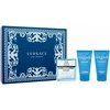 Versace Man Eau Fraiche Giftset rinkinys vyrams (EDT, 50 ml + dušo želė, 50 ml + balzamas po skutimosi, 50 ml)