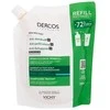 Vichy Dercos Nuo pleiskanų Normal To Oily Hair Dermatological Šampūnas Refill šampūno papildymas pleiskanojančiai, riebiai galvos odai, 390 ml