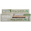 White Glo Baltas Glo Hemp Seed Oil Dantų balinanti dantų pasta su kanapių aliejumi 150g/115ml + bambuko dantų šepetėlis