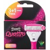 Wilkinson Sword Quattro For Women Keičiamas peiliukas moterims, 1 balení