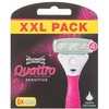 Wilkinson Sword Quattro For Women Sensitive Replacement blade moterims, 1 balení