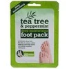 Xpel Tea Tree Tea Tree &amp; Peppermint Deep Moisturising Foot Pack Foot Mask moterims, 1 pc