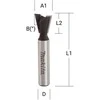 Makita Dygių freza "dovetail"15,0x14,3 mm/ 52,0mm, 8mm Kotelio skersmuo D-68339