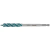 Makita Grąžtas medienai su 4 grioveliais ir 4 pjaunančiomis briaunomis, 12x165 mm, su 1/4" šešiakampiu koteliu E-26646