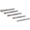 Grąžtas Makita Grąžtų rinkinys stiklui ir plytelėms: 4x51mm, 5x51mm, 6x58mm (2x), 8x58mm E-25410