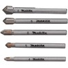 Grąžtas Makita Grąžtų rinkinys stiklui ir plytelėms: 4x51mm, 5x51mm, 6x58mm (2x), 8x58mm E-25410