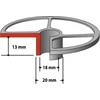 Makita Kopijavimo žiedas 18x20x13mm RP1110C 193335-7