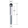 Makita Kopijuojanti freza (2) 9,5x26,0 mm/ 66,9mm, 6mm Kotelio skersmuo D-67985