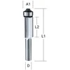 Makita Kopijuojanti freza (3) 12,7x26,0 mm/ 68,5mm, 8mm Kotelio skersmuo D-68046