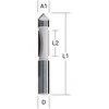 Makita Lovelių freza "panel pilot" 6,4x19,0 mm/ 65,1mm, 8mm Kotelio skersmuo D-68074