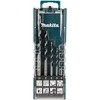 Makita TCT grąžtas su tiesiu kotu / daugialypė medžiaga, 5vnt. Rinkinys (4x75, 5x85, 6x100, 8x120, 10x150) E-14255