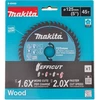 Makita T.C.T. pjovimo ašmenys, 125x20/45T/1,4, Efficut B-69462