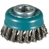 Makita Vielinė šlifavimo taurė, sukta viela, 0.35mm, Ø 80 mm, X-LOCK D-73374