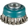 Makita Vielinė šlifavimo taurė, sukta viela, 0.5mm, Ø 80 mm, X-LOCK D-73330