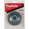 Makita Vielinis kūginis šlifavimo šepetys, banguota viela, 0.3mm, Ø 100 mm, X-LOCK D-73449