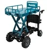 Makita DCU601Z akumuliatorinis karutis 2X18V ličio jonų, elektrinis keltuvas, BL variklis, 3 greičiai, maks. apkrova 300kg, 145kg be akumuliatoriaus ir krovinio