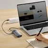 Hub 7in1 Baseus Metal Gleam Series USB-C iki 3x USB 3.0 + HDMI + USB-C PD + VGA + Ethernet RJ45