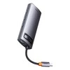 Hub 7in1 Baseus Metal Gleam Series USB-C iki 3x USB 3.0 + HDMI + USB-C PD + VGA + Ethernet RJ45