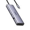 Adapteris Ugreen CM498 USB-C, 2 x USB-A + USB-C + HDMI + SD / TF + PD