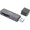 Atminties kortelių skaitytuvas Hoco HB45 2-in-1 USB3.0 pilkas
