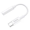 Garso adapteris Hoco LS30 Type-C iki 3.5mm baltas