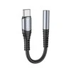 Hoco LS33 adapteris su sutvirtintu pilku korpusu