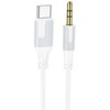 Audio kabelis Borofone BL19 USB-C to 3,5mm baltas