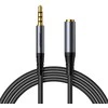 Audio kabelis Joyroom SY-A09 3,5mm (M) to 3,5mm (F) 1.2m juodas