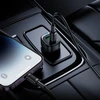 Borofone automobilinis įkroviklis BZ34B Cloud - USB + Type C - QC 3.0 PD 38W juodos spalvos