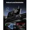 Ugreen Automobilinis magnetinis telefono laikiklis su belaidžiu Qi2 įkrovimu 15W, pilkas