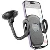 Automobilinis telefono laikiklis Hoco H10 (windshield) juodas