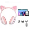 Belaidės ausinės Reach Cat Glow rožinės