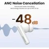 Belaidės ausinės Ugreen WS200 HiTune T6 Active Noise-Cancelling Earbuds baltos