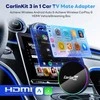 Carlinkit adapteris su LED žiedu ir multimedijos sąsaja