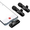 Belaidžių mikrofonų rinkinys Hoco L20A USB-C/Lightning juodas
