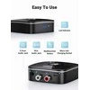 Bluetooth adapteris imtuvas Ugreen CM123 2xRCA/AUX Bluetooth 5.0 juodas (30445)