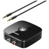 Bluetooth adapteris imtuvas Ugreen CM123 2xRCA/AUX Bluetooth 5.0 juodas (30445)