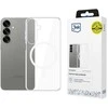 3MK MagCase Samsung Galaxy S25 skaidrus dėklas telefonui suderinamas su MagSafe