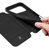 Dux Ducis Skin Pro dėklas skirtas Apple iPhone 17 Pro Max su Flip and Card Slot – juodos spalvos